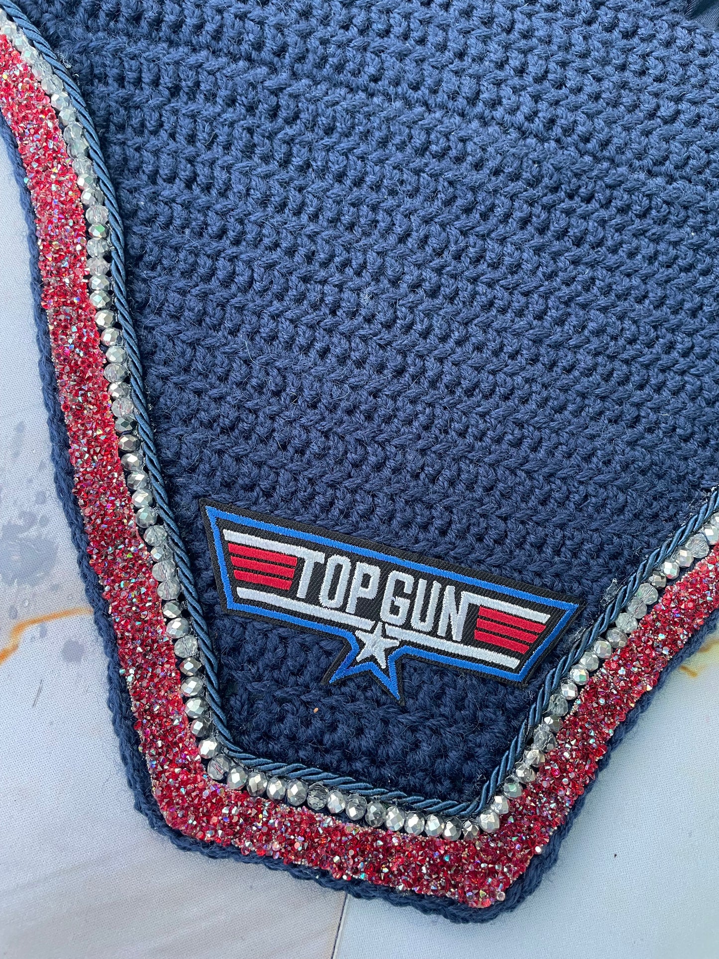 Navy top gun bonnet