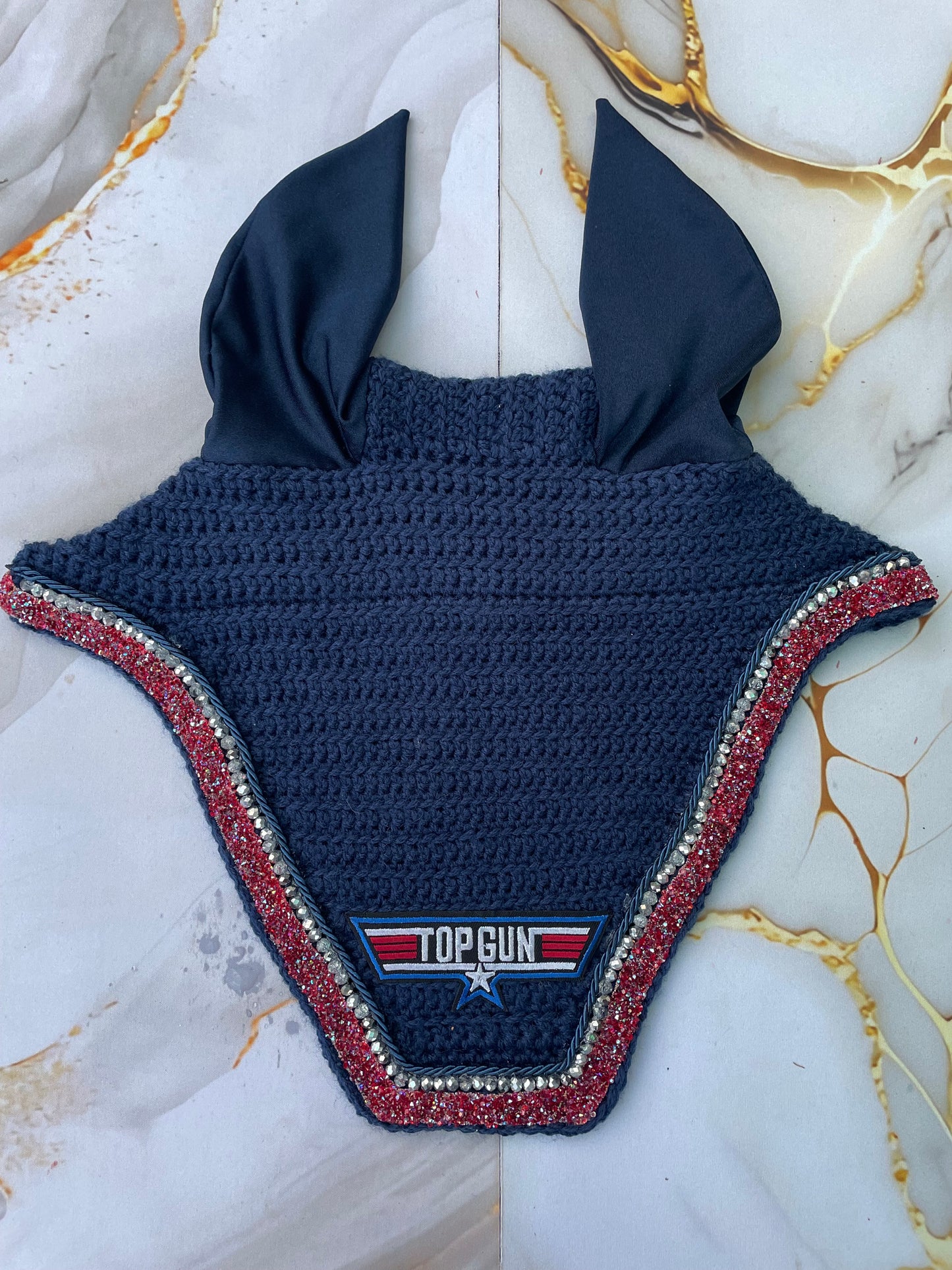 Navy top gun bonnet