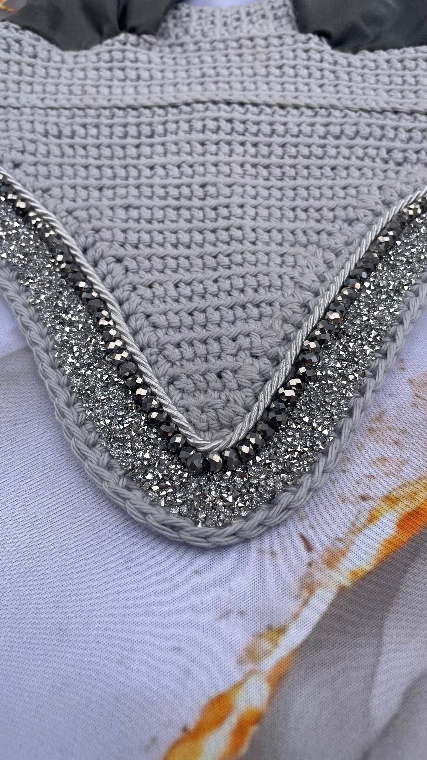 Silver mist horse bonnet