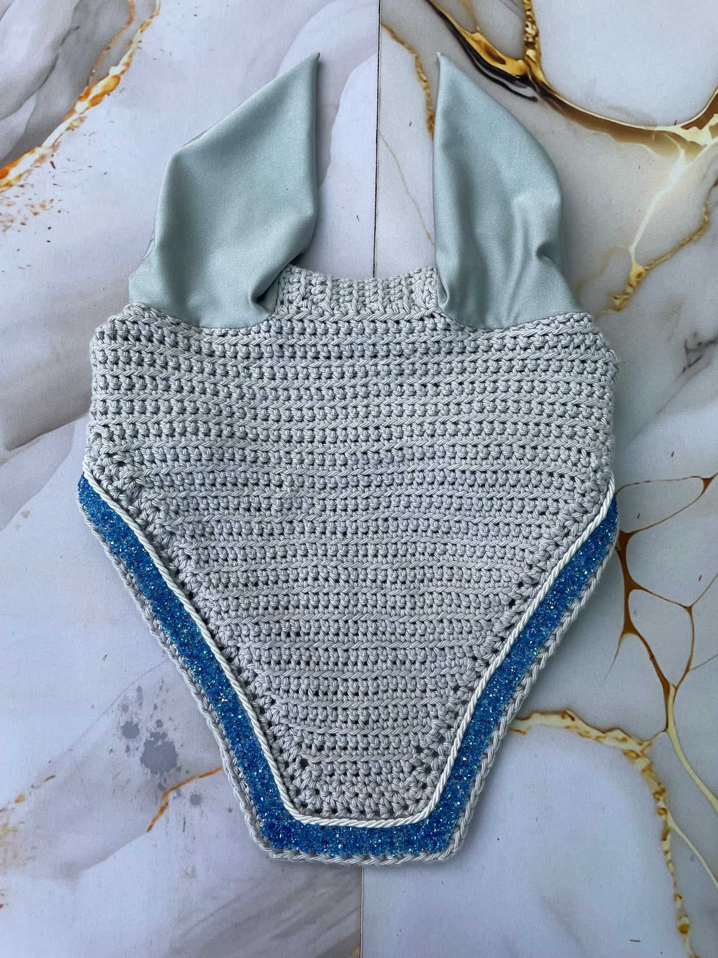 Silver mist blue horse bonnet