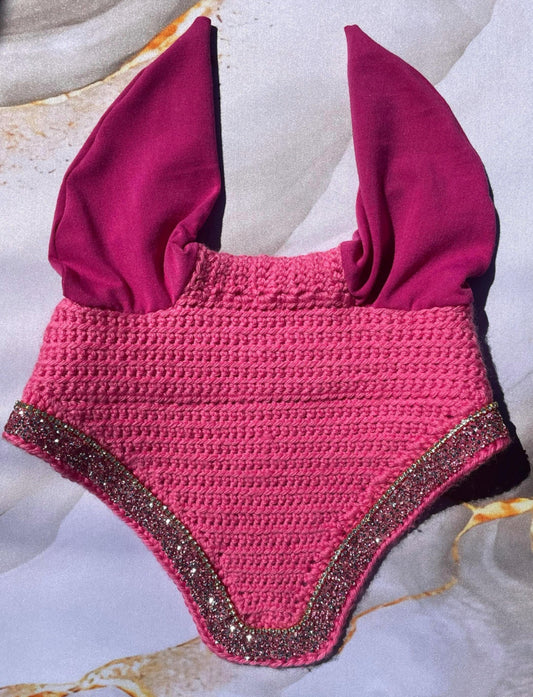 Malibu pink horse bonnet
